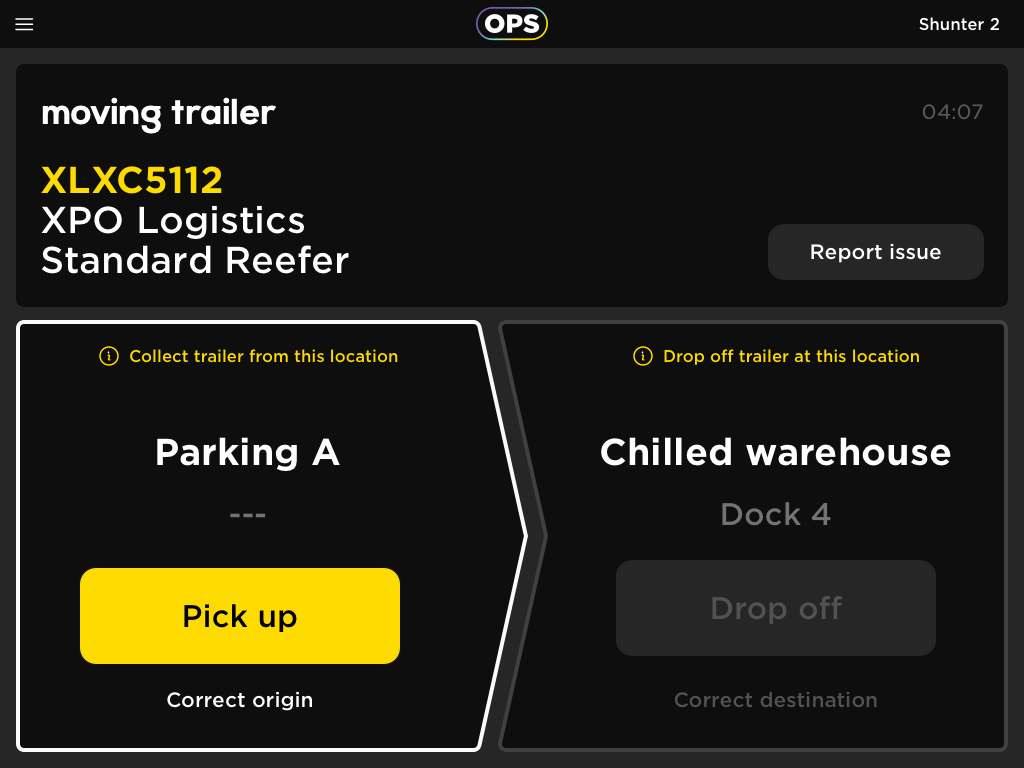 Shunter Yard Operations UI